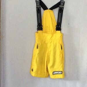 SYDER race shorts/ bibs, yellow, youth size 6/8